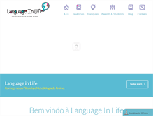 Tablet Screenshot of languageinlife.com.br